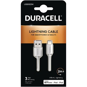 Duracell USB-A to Lightning Cable 2m