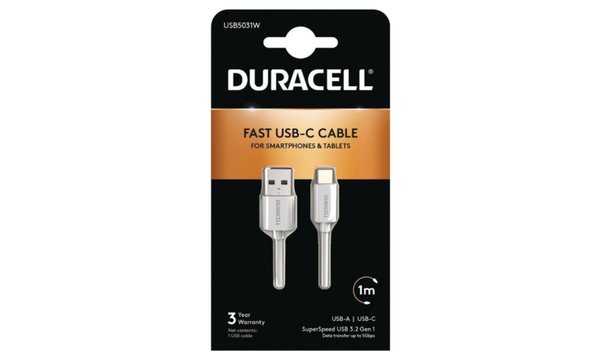 Duracell USB-A to USB-C 3.0 Charge Cable